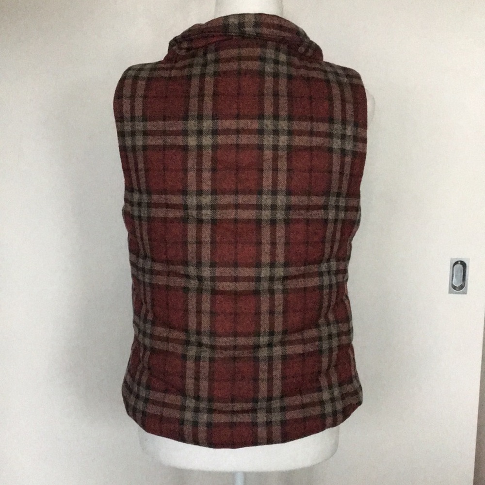 Vici Collection Plaid Pocketed Vest - Picture 4 of 6